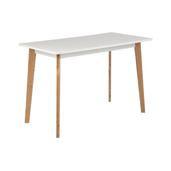 Písací stôl s podnožím z dreva brezy Actona Raven-image-2