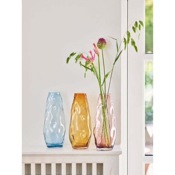 Svetlomodrá sklenená váza Bahne & CO, výška 28 cm-image-2