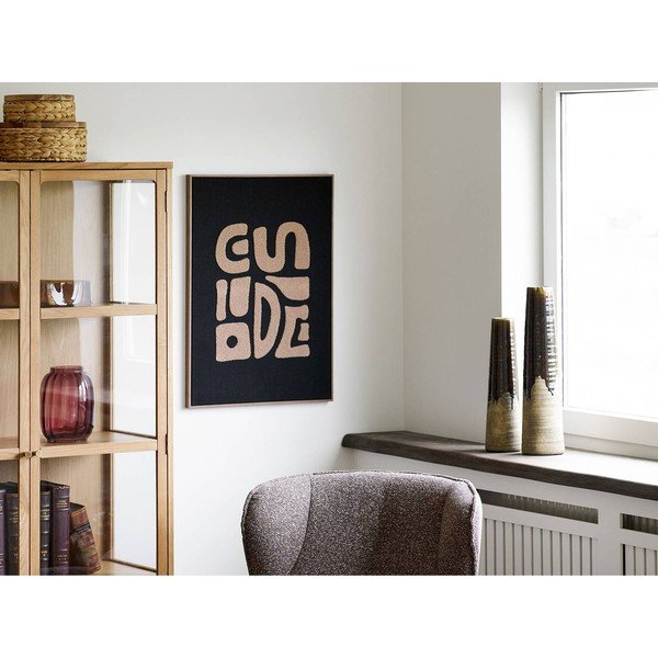 Hnedá keramická vysoká váza (výška  48 cm) – House Nordic-image-3