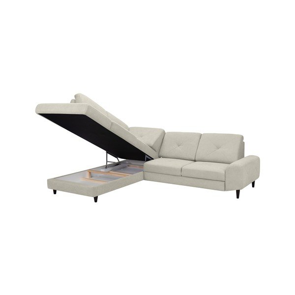 Béžová rohová rozkladacia pohovka Windsor & Co Sofas, ľavý roh Beta-image-4