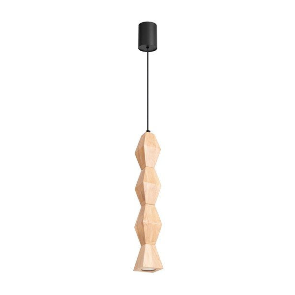 Závesné svietidlo z bukového dreva v prírodnej farbe ø 8 cm Cubo – Sollux