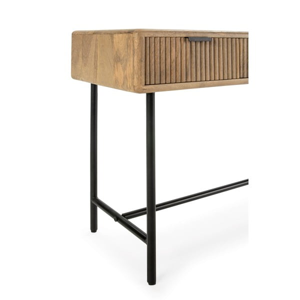 Konzolový stolík z mangového dreva v prírodnej farbe 38x100 cm Mundra – MOME-image-4