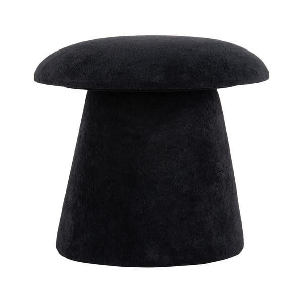 Čierny zamatový taburet Mushroom – Leitmotiv