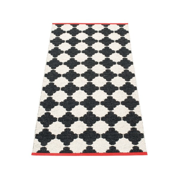 Čierno-biely vnútorný a vonkajší behúň 70x150 cm Marre Black Coral – Pappelina