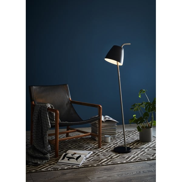Čierna stojacia lampa Markslöjd Spin Floor Black, výška 1,38 m-image-1