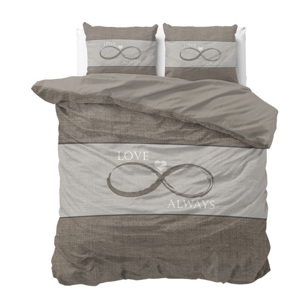 Bavlnené obliečky na dvojlôžko Sleeptime Infinity Love, 200 × 220 cm