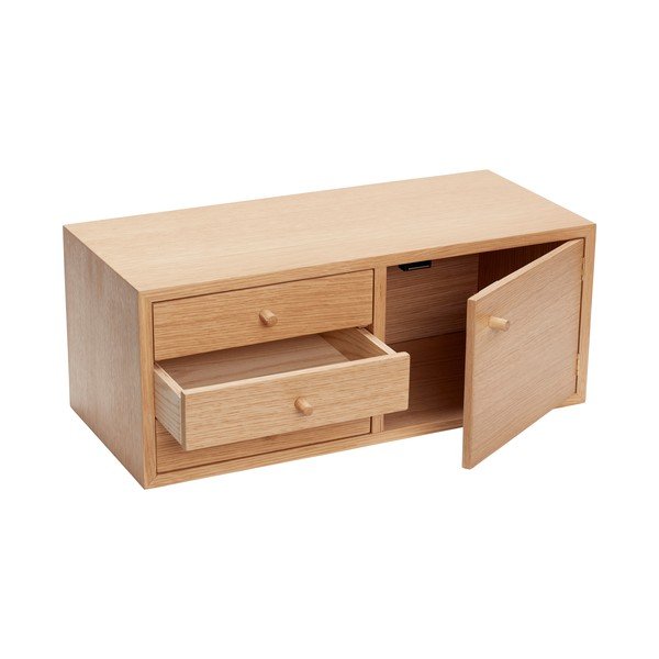 Závesná skrinka v dekore duba v prírodnej farbe 50x20 cm Piccolo – Hübsch-image-2