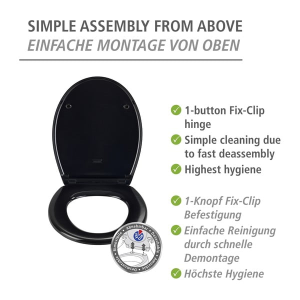 Záchodová doska s automatickým zatváraním 37,5 x 46 cm Vorno – Wenko-image-4