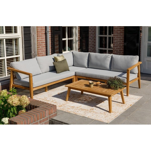 Záhradná súprava z tíkového dreva Exotan Lucca-image-1