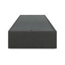 Čierna čalúnená jednolôžková posteľ s úložným priestorom 90x190 cm Matters – Kave Home