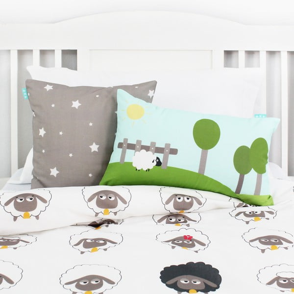 Bavlnená obojstranná obliečka na vankúš Baleno Little Sheep, 50 × 30 cm-image-2
