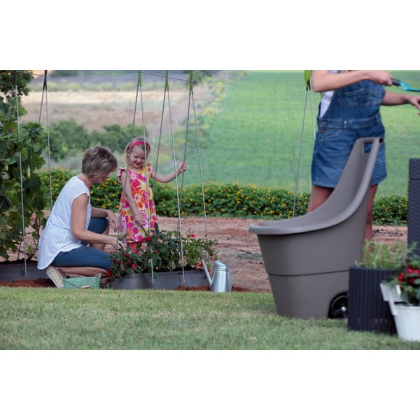 Béžový záhradný kôš Easy go – Keter-image-2