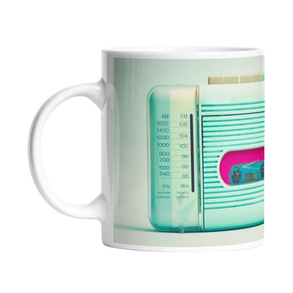 Keramický hrnček Retro Radio, 330 ml