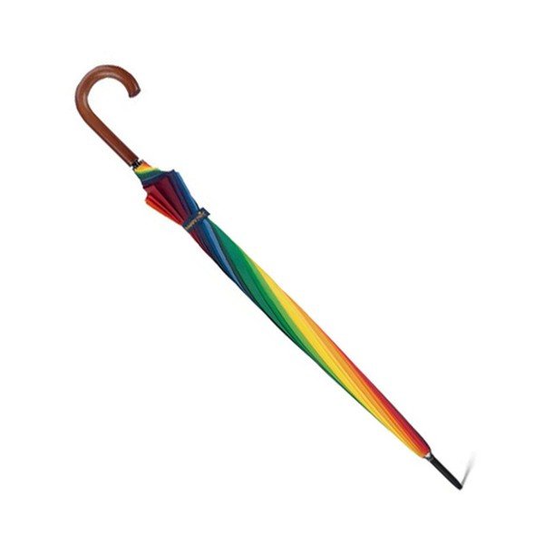 Farebný tyčový dáždnik s rukoväťou Ambiance Rainbow, ⌀ 130 cm-image-1