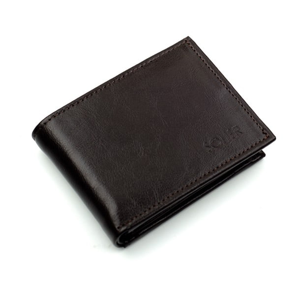 Pánska kožená peňaženka SW03, hnedá
