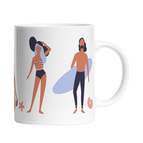 Biely keramický hrnček Butter Kings Beach Life, 330 ml-image-2