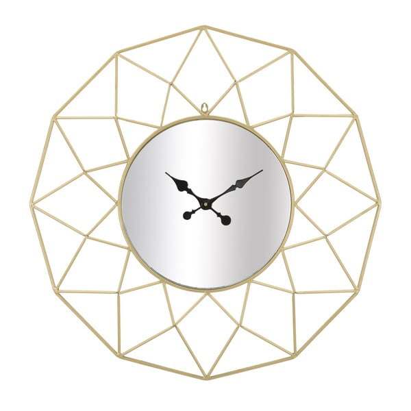 Nástenné hodiny v zlatej farbe Mauro Ferretti Star, ⌀ 80 cm
