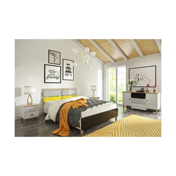 Dvojlôžková posteľ z borovicového a bukového dreva SKANDICA Vaxholm, 180 × 200 cm-image-3