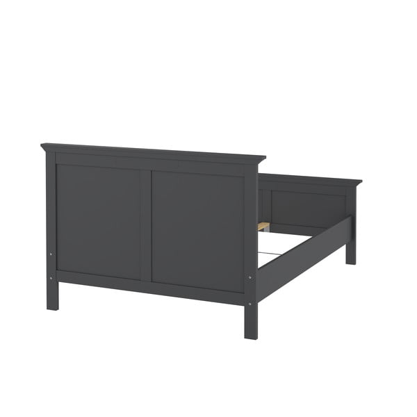 Sivá dvojlôžková posteľ 140x200 cm Paris – Tvilum-image-4