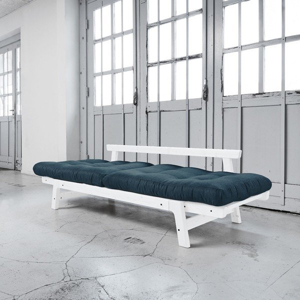 Rozkladacia pohovka Karup Step White/Deep Blue-image-3