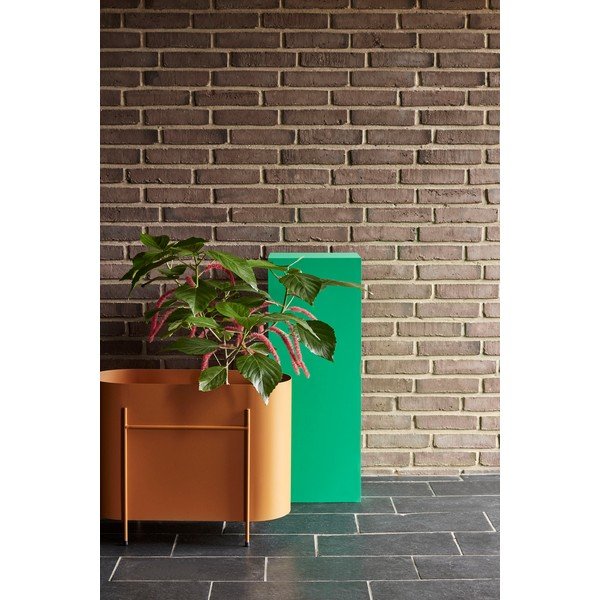 Oranžový kovový kvetináč Hübsch Planter-image-1