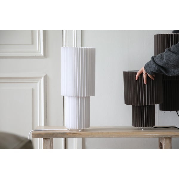 Sivá stolová lampa s textilným tienidlom (výška 45 cm) Catis – Markslöjd-image-3