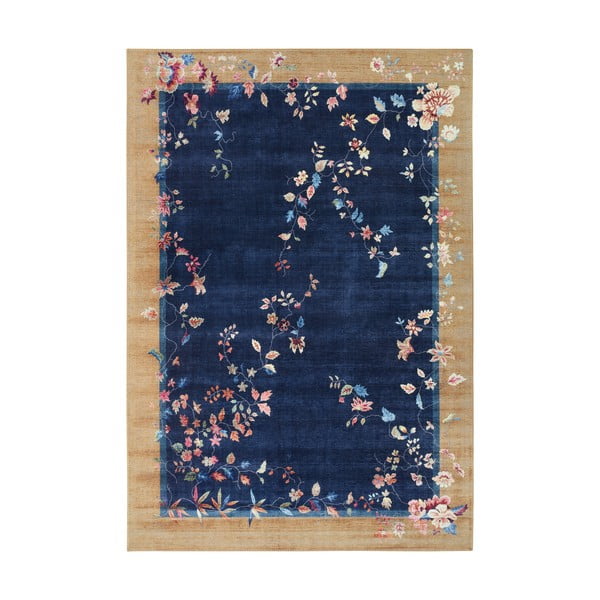 Tmavomodrý/béžový koberec 160x230 cm Amira – Hanse Home