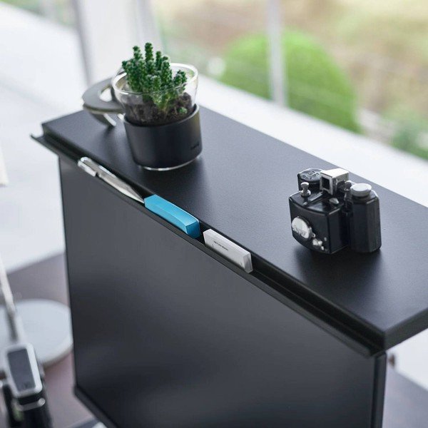 Čierny kovový stojan na monitor Tower – YAMAZAKI-image-3