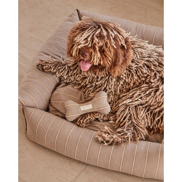 Hnedý pelech pre psov 75x75 cm Toby - Kave Home-image-2