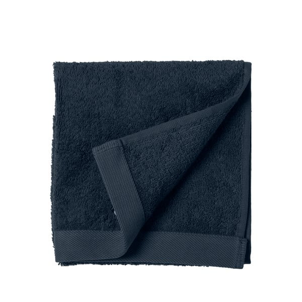 Modrý uterák z froté bavlny Södahl Indigo, 60 x 40 cm-image-2