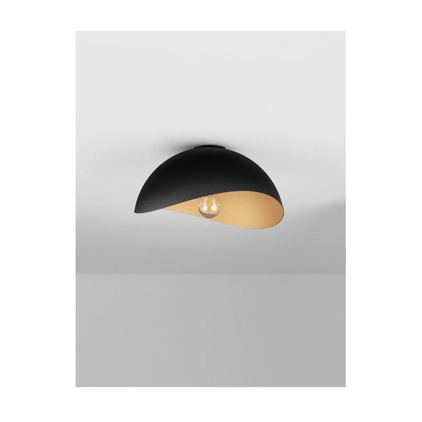 Matne čierne/v zlatej farbe kovové stropné svietidlo Opsi – Nova Luce-image-4