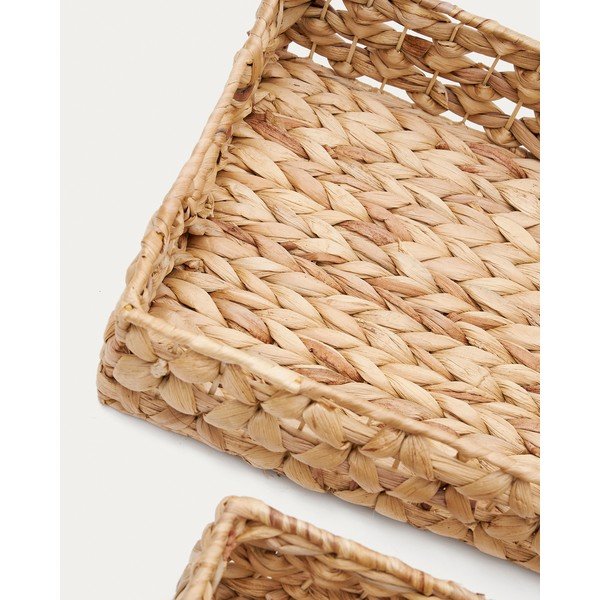 Košíky v súprave 2 ks z vodného hyacintu 36x27x9 cm Tressa – Kave Home-image-2