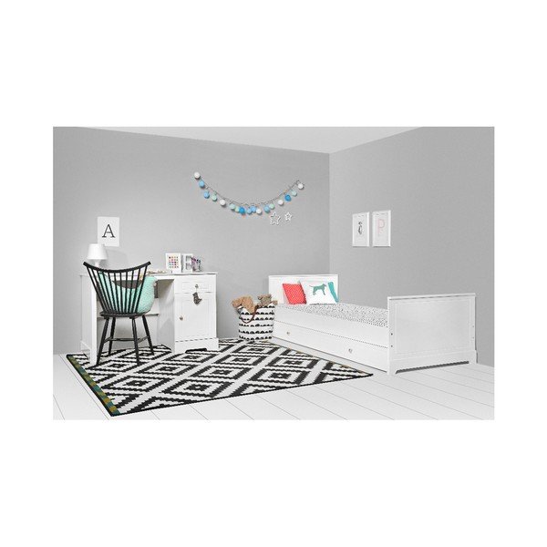 Biela zásuvka pod posteľ BELLAMY Marylou, 90 × 200 cm-image-4