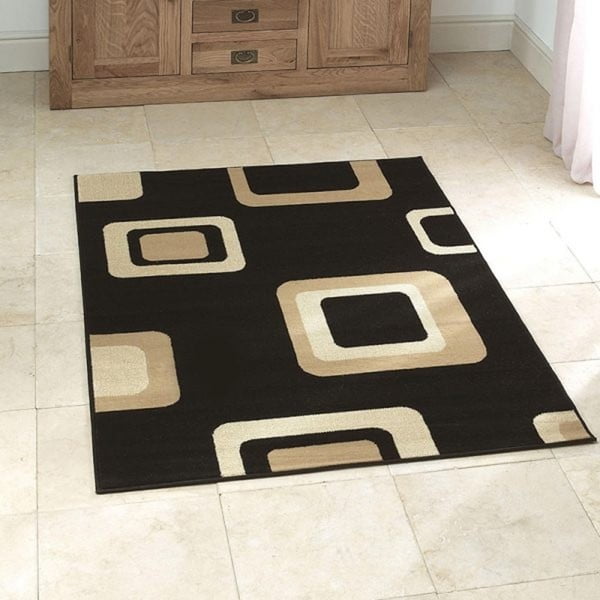 Čierny koberec Think Rugs Diamond, 160 × 220 cm