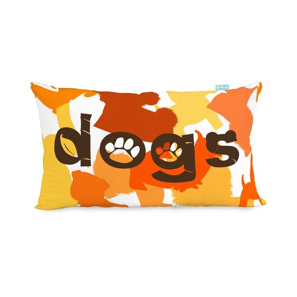 Obojstranná bavlnená obliečka na vankúš Mr. Fox Dogs 50 × 30 cm-image-2