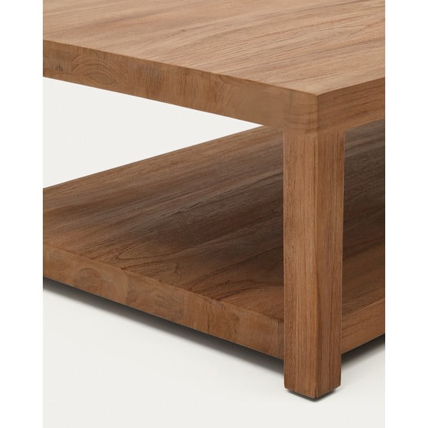 Konferenčný stolík z tíkového dreva v prírodnej farbe 70x150 cm Sashi – Kave Home-image-4