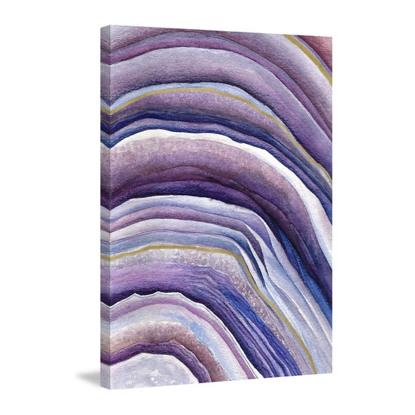 Obraz na plátne Marmont Hill Violets In Lines, 61 × 41 cm