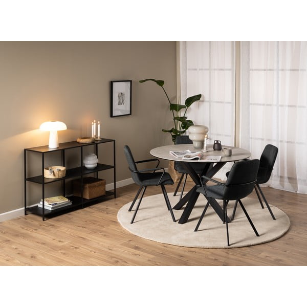 Tmavosivé jedálenské stoličky v súprave 2 ks Selina – Actona-image-2