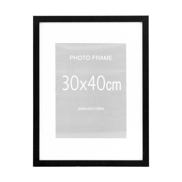 Čierne rámčeky v súprave 5 ks 30x40 cm Marbella – House Nordic-image-2