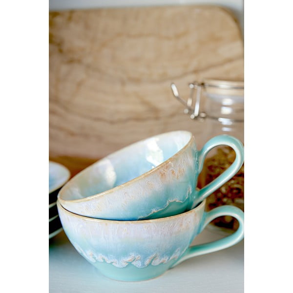 Modro-tyrkysová šálka z kameniny 200 ml Taormina – Casafina-image-2