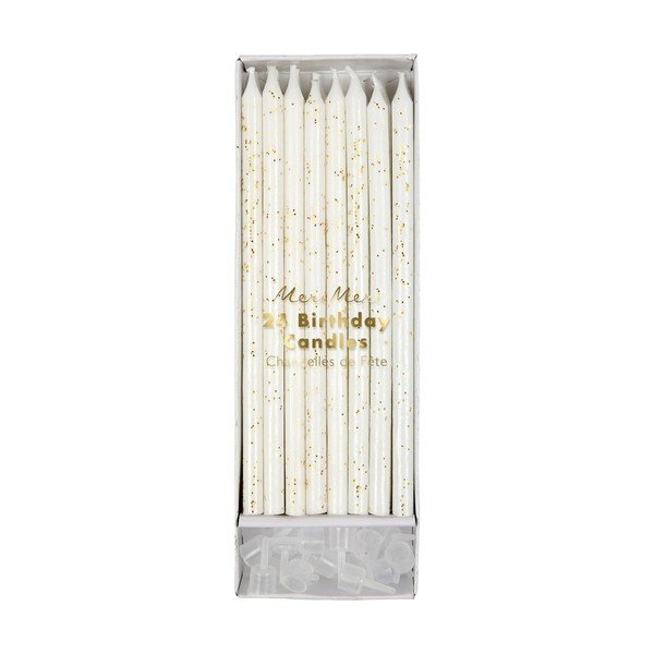 Tortové sviečky v súprave 24 ks Glitter – Meri Meri