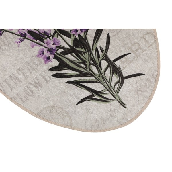 Fialovo-béžové kúpeľňové predložky v súprave 3 ks 60x100 cm Lavender – Foutastic-image-3