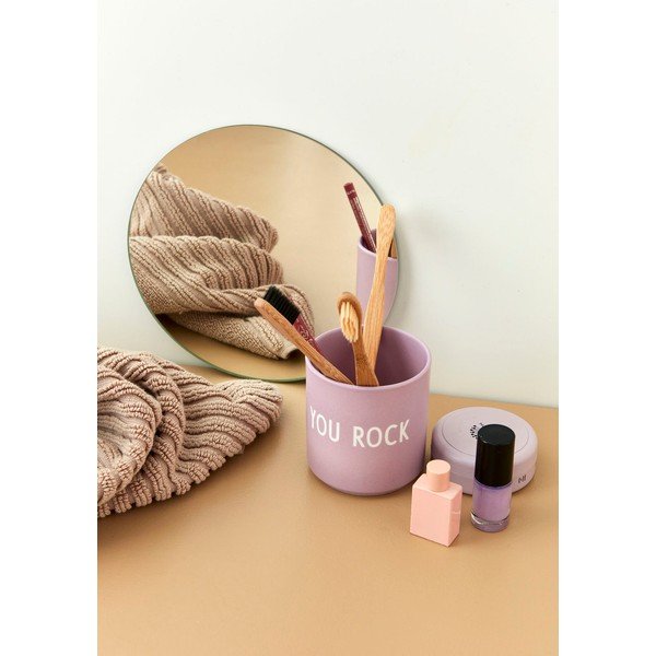 Fialový porcelánový hrnček Design Letters Rock, 300 ml-image-1