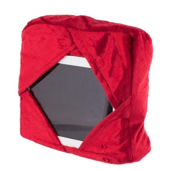 Červený multifunkčný vankúš s držiakom na iPad InnovaGoods