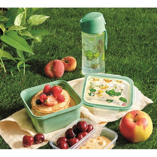 Zelená tritanová detská fľaša 500 ml Dinosaur – Snips-image-1