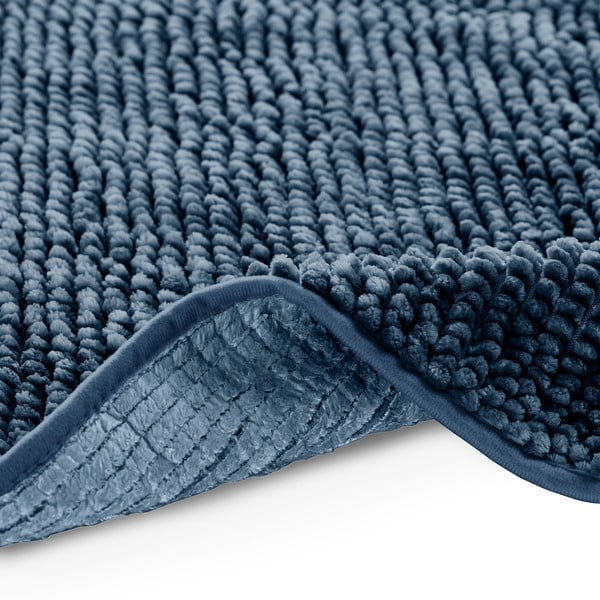 Tmavomodrá kúpeľňová predložka AmeliaHome Bati, 50 x 70 cm-image-4
