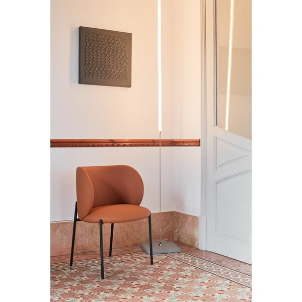 Oranžové čalúnené jedálenské kreslá v súprave 2 ks Mogi – Teulat-image-1