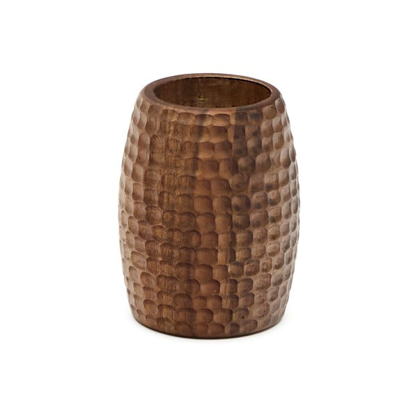 Hnedý drevený téglik na zubné kefky Fraz – Kave Home