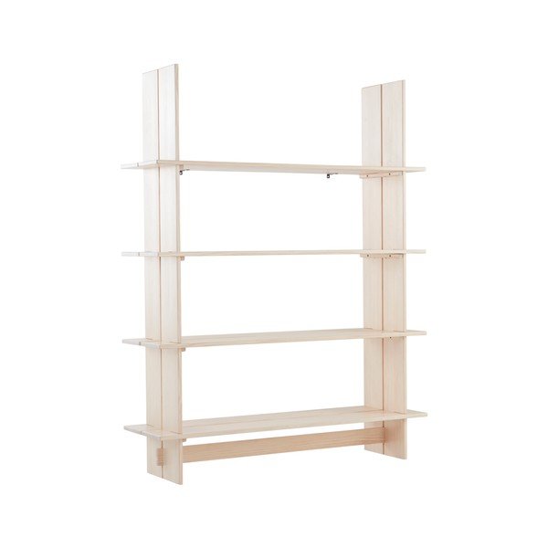 Regál z borovicového dreva v prírodnej farbe 140x180x40 cm Tottori – Jotex