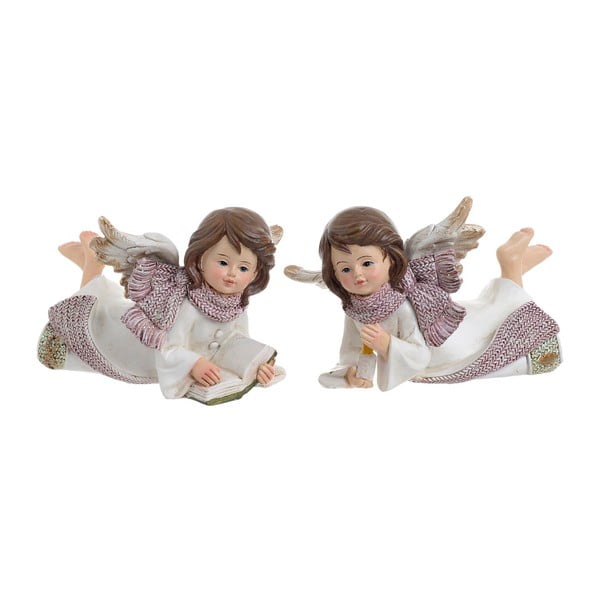 Sada 2 dekoratívnych anjelikov InArt Angel, výška 7 cm